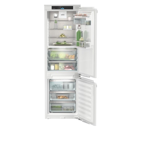 Combina frigorifica incorporabila Liebherr ICBNdi 5163 Prime, BioFresh si NoFrost, 55 cm, 246 l, DuoCooling, SmartDeviceBox, VarioTemp, IceMaker, SoftTelescopic, LightTower, Clasa D